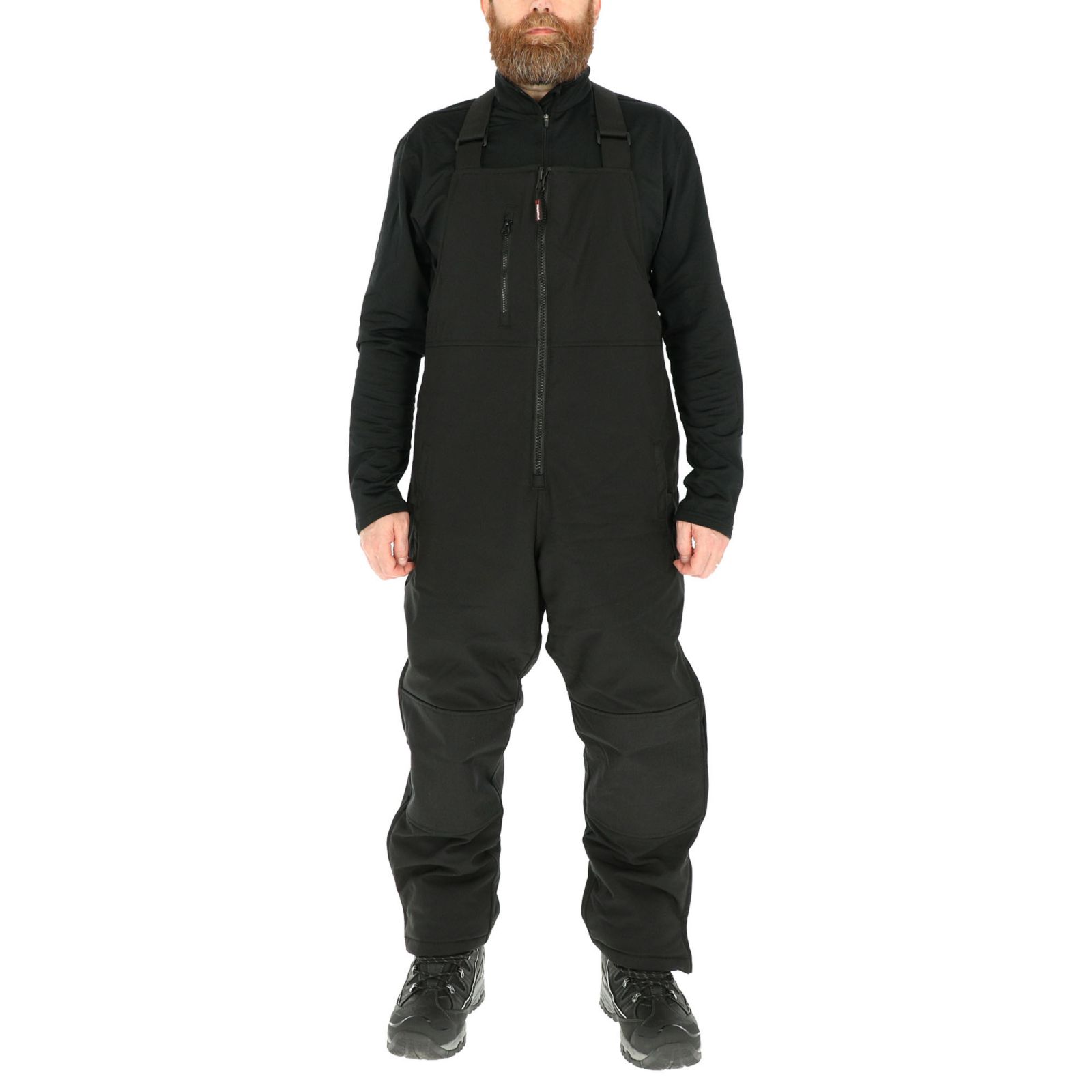 RefrigiWear Men's Insulated Softshell Bib Overalls