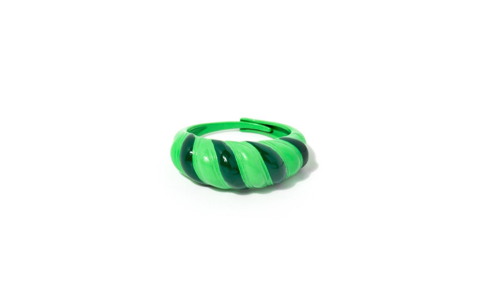 Женское кольцо Enamel Croissant