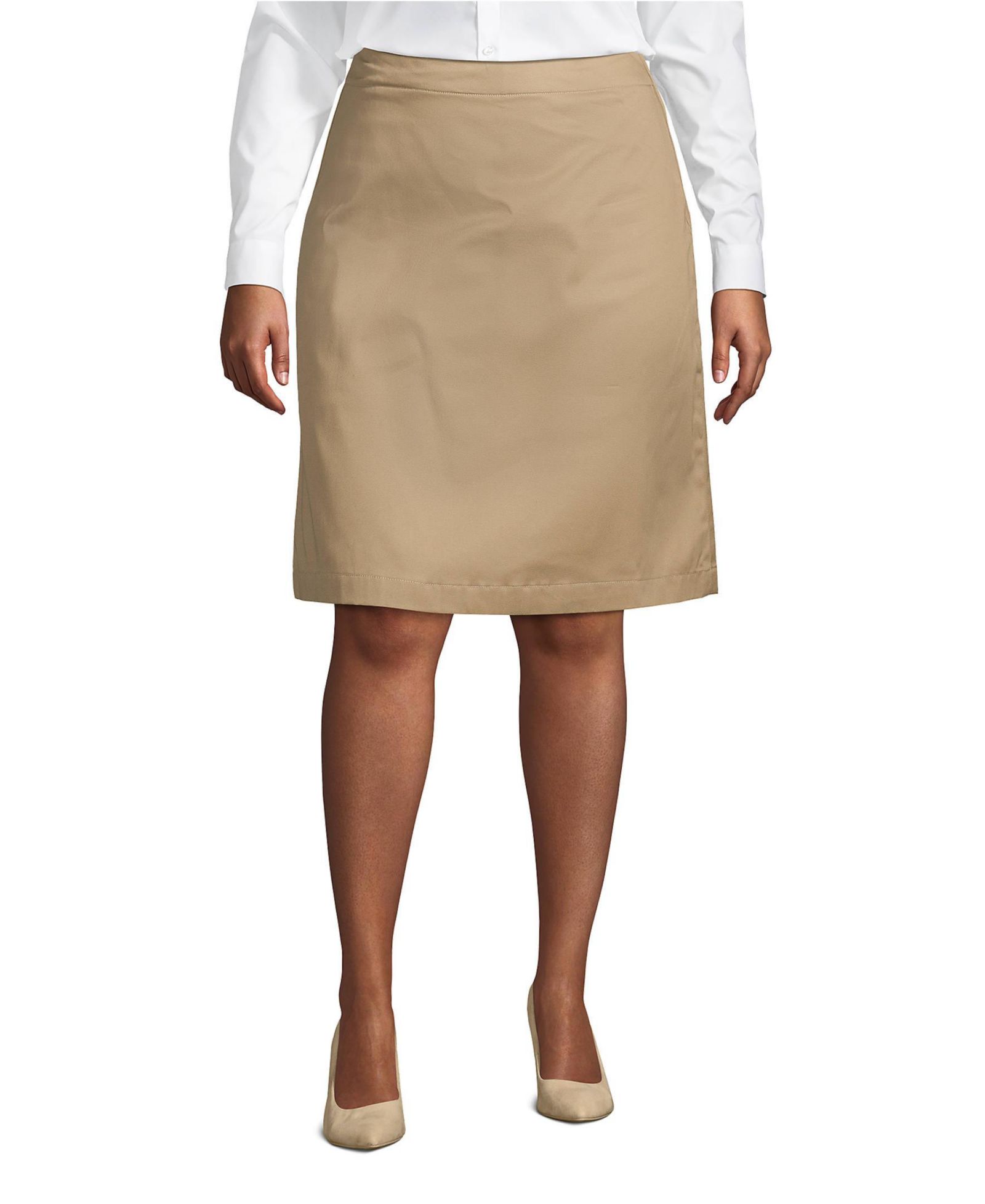 Юбка-шорты Lands' End Plus Size Blend Chino