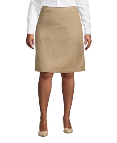 Юбка-шорты Lands' End Plus Size Blend Chino