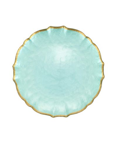VIETRI Baroque Glass Dinner Plate 10.5"