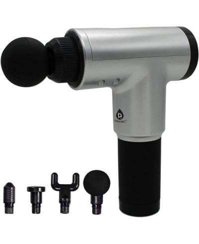 Pursonic Deep Tissue Massage Gun: Cordless, rechargeable, 6-speed massager for deep muscle relief. 3-hour battery life.