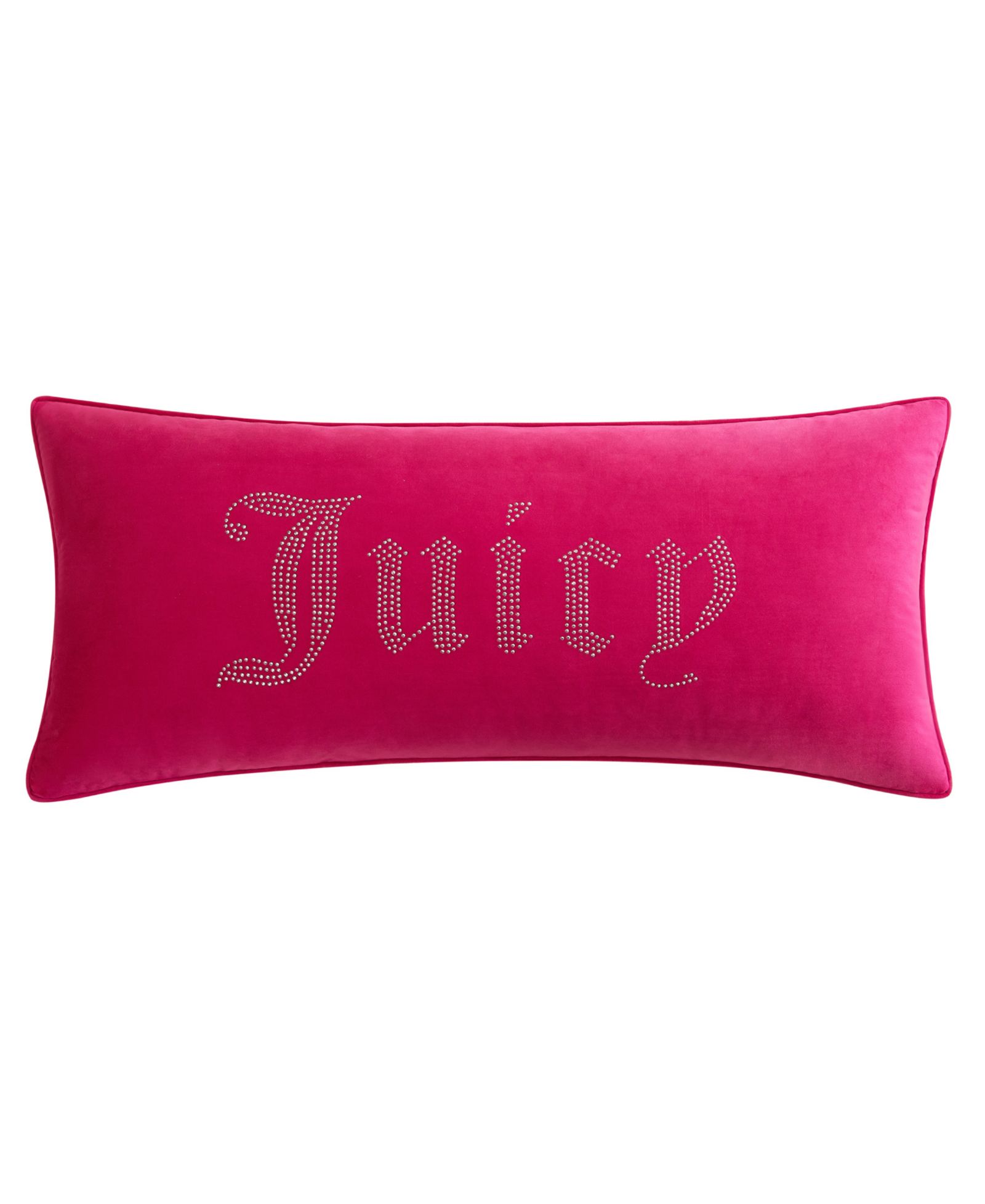 Декоративная подушка Juicy Couture Silver-Tone Rhinestone, 16" x 36"