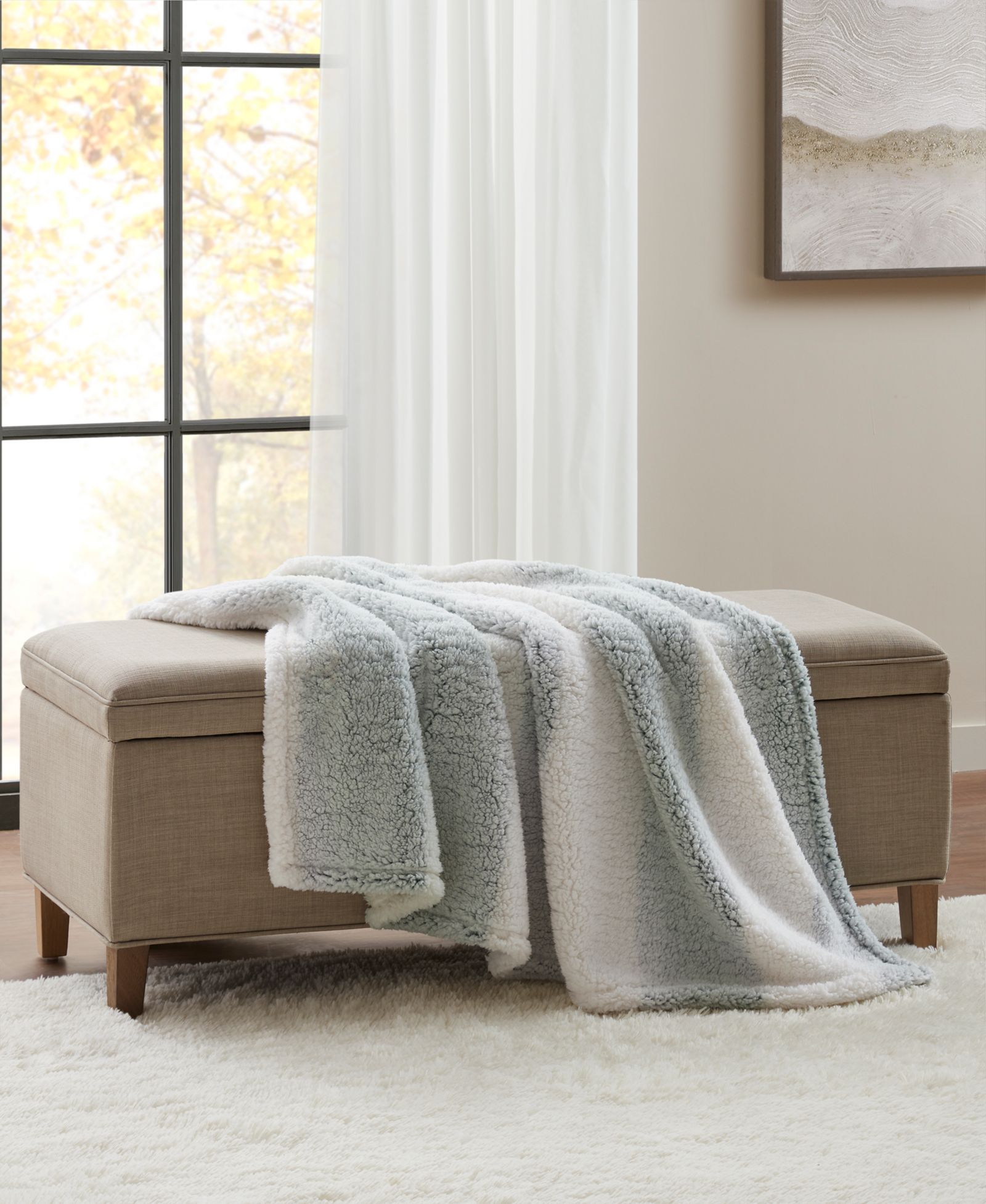 Premier Comfort Cozy Sherpa Throw, 50" x 60"