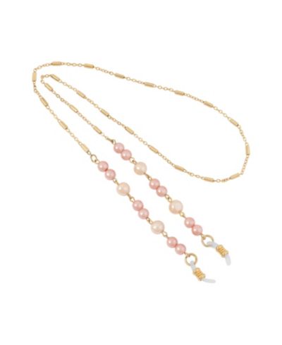 2028 Imitation Pink Pearl Eyeglass Holder