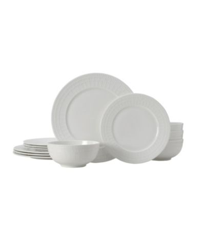 Mikasa Набор столовой Mikasa Lux Bone China 12 Pc., на 4 персоны