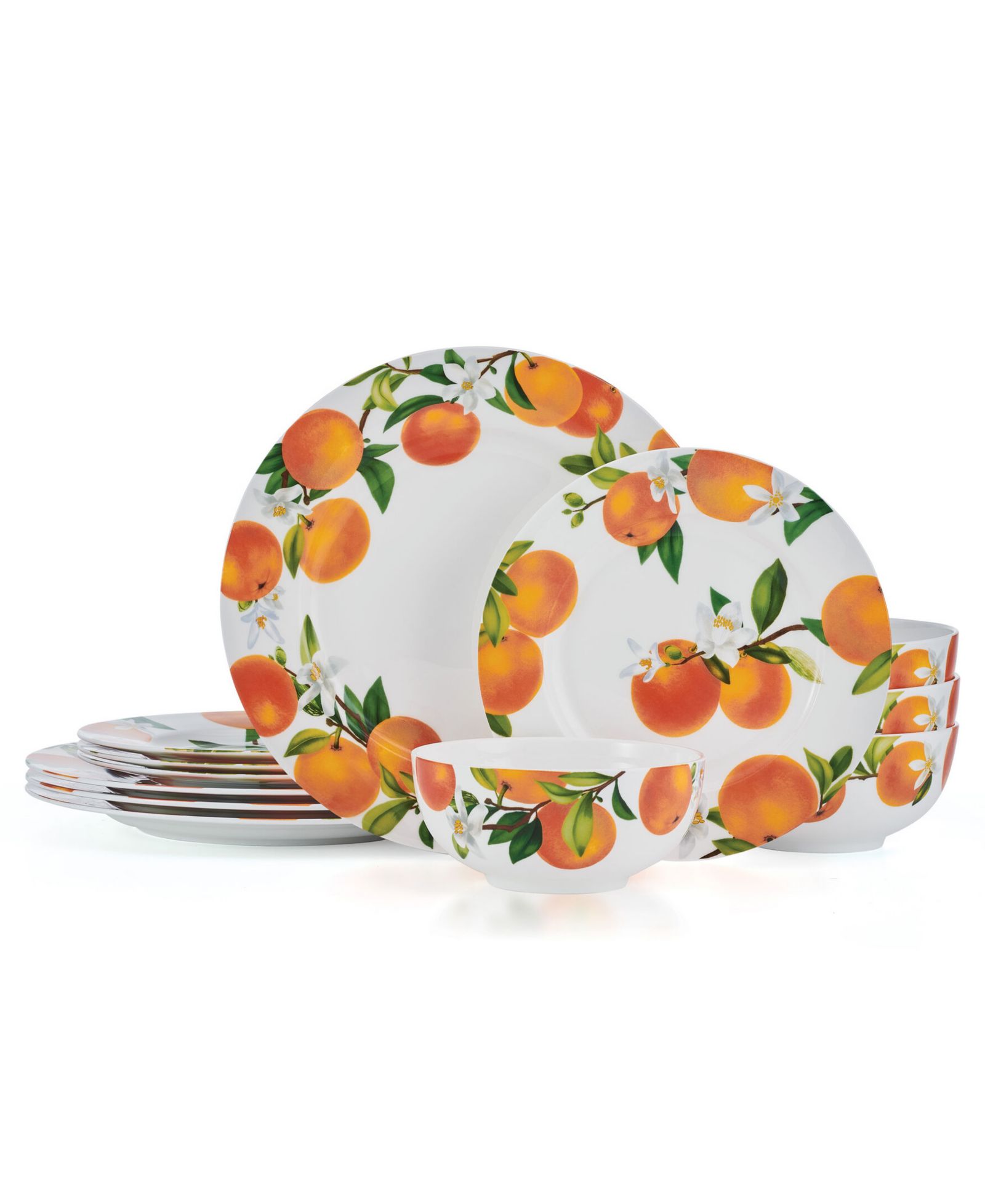 Mikasa Mandarin Bone China 12 Pc. Dinnerware Set, Service for 4