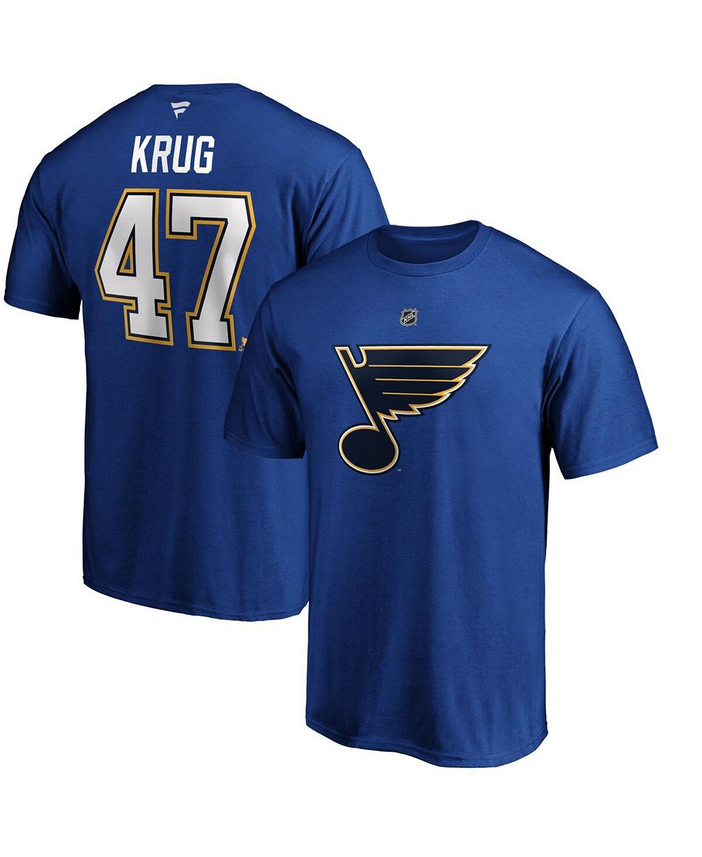 Fanatics Мужская футболка St. Louis Blues Torey Krug, синяя