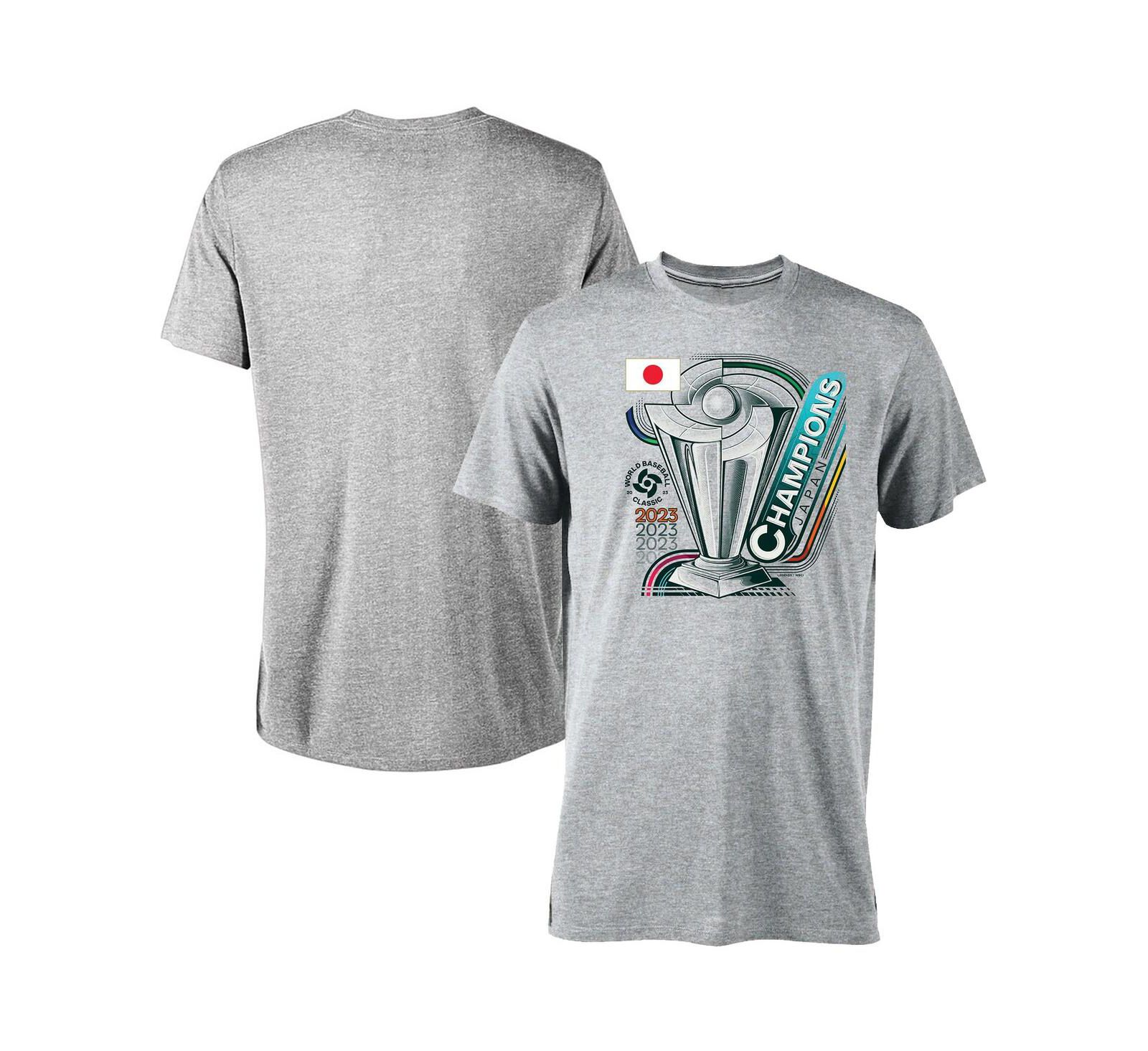 Мужская футболка Legends Gray Japan Baseball 2023 World Baseball Classic Champions Tri-Blend