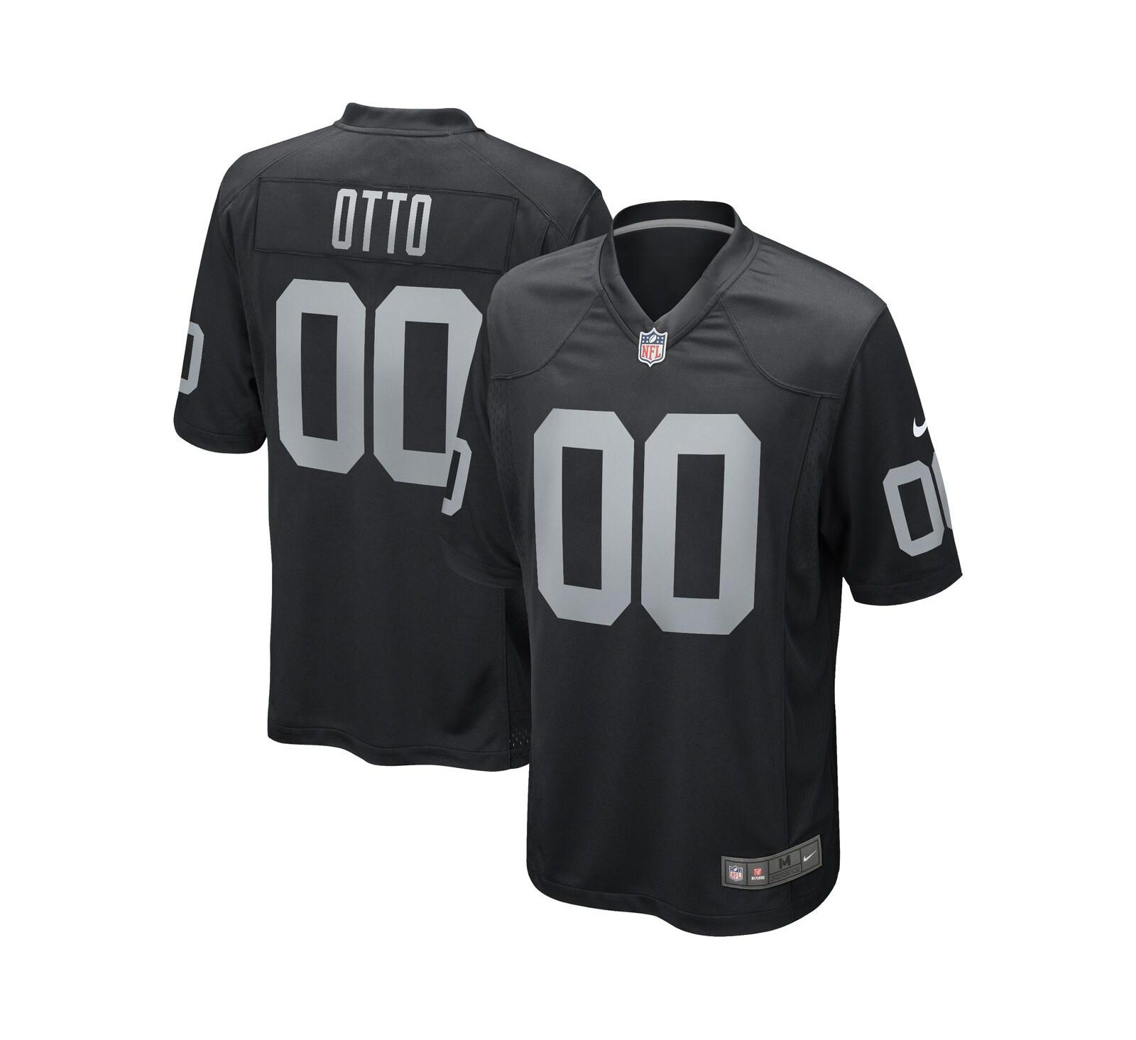 Men's Nike Jim Otto Black Las Vegas Raiders Game Retired Player Jersey
