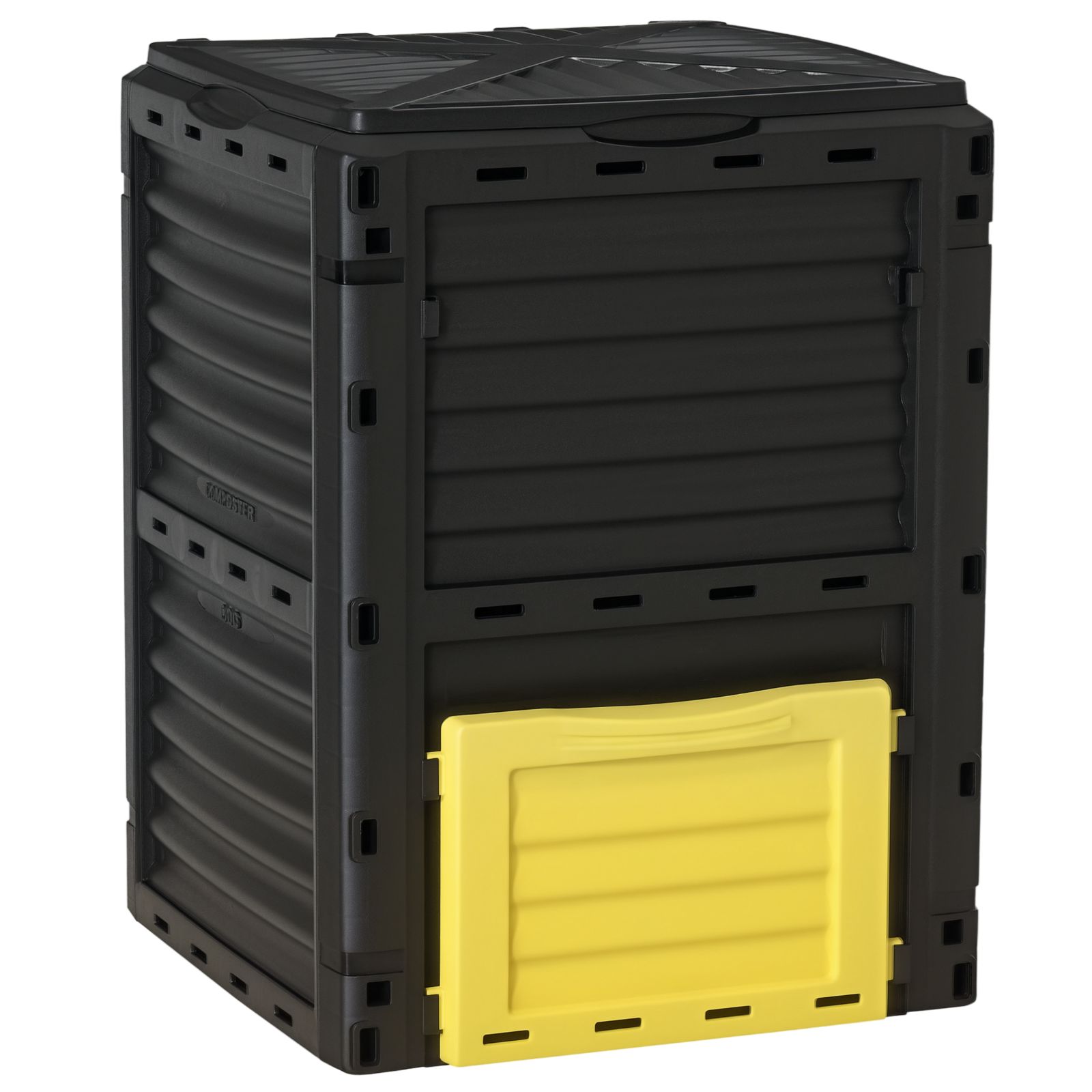 Outsunny Garden Compost Bin 80 Gallon Large Outdoor Compost Container,