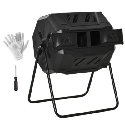 Уличный компостный бак Outsunny Tumbling Compost Bin 360degree(s)