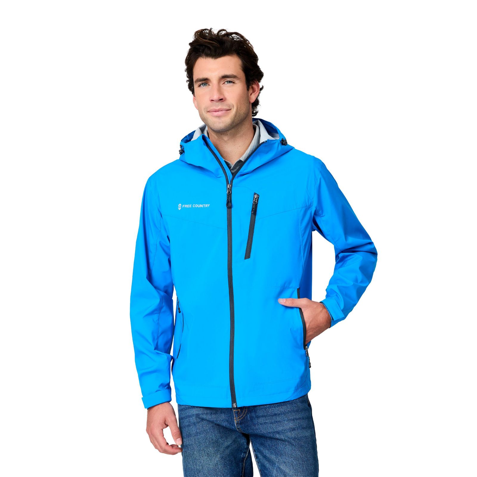 Free Country Мужская ветровка Hydro Lite X2O Status Rain Jacket