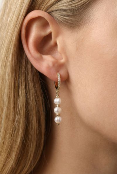 Joey Baby 18K Gold-Plated Freshwater Pearl Drop Earrings
