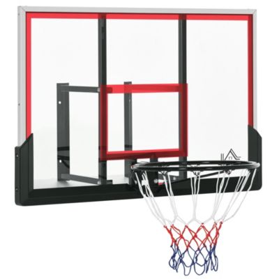 Soozier Wall Mounted Basketball Hoop Outdoor, Basketball Accessories