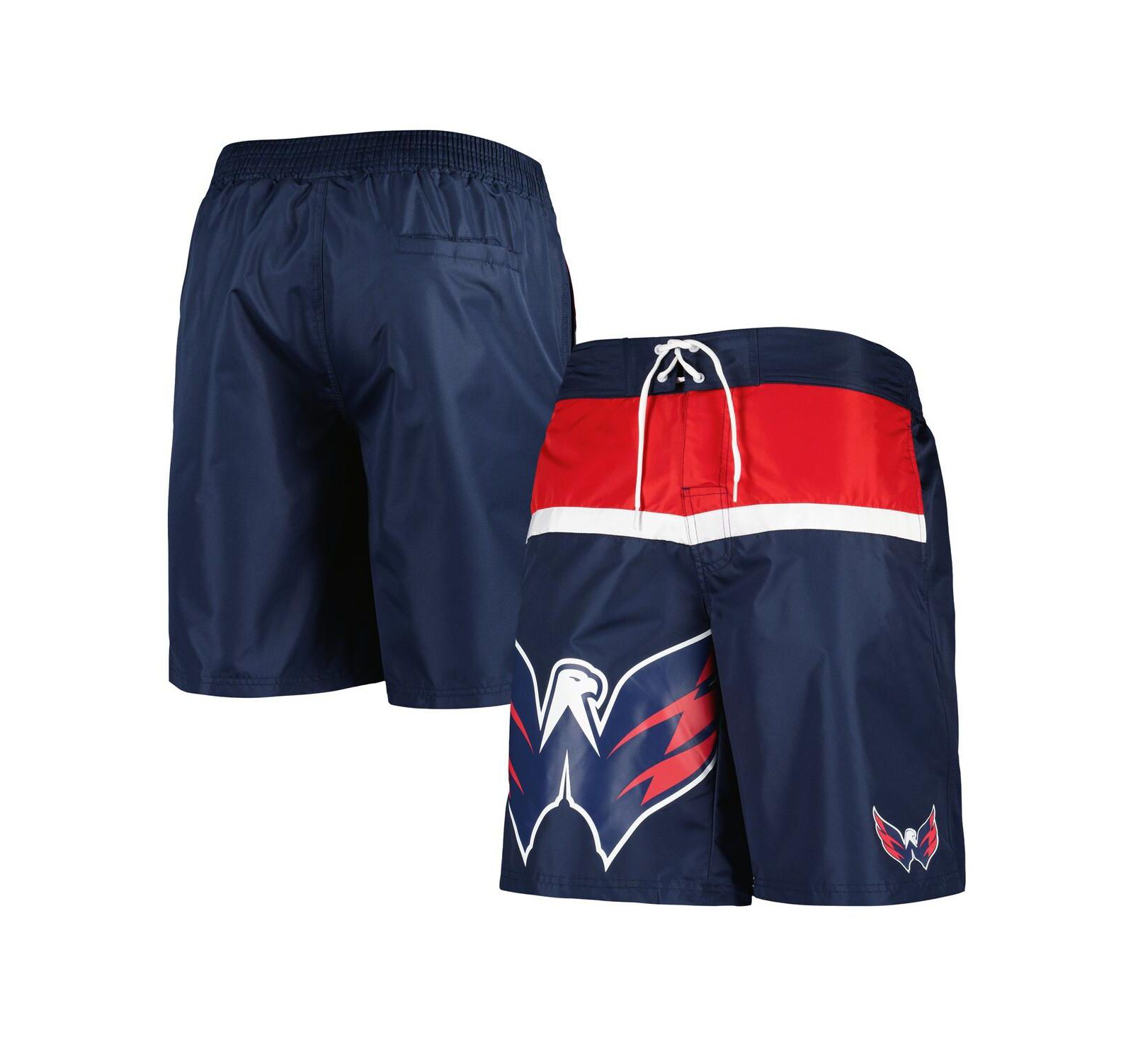 Мужские плавки-шорты Starter Navy Washington Capitals Sea Wind Swim Trunks