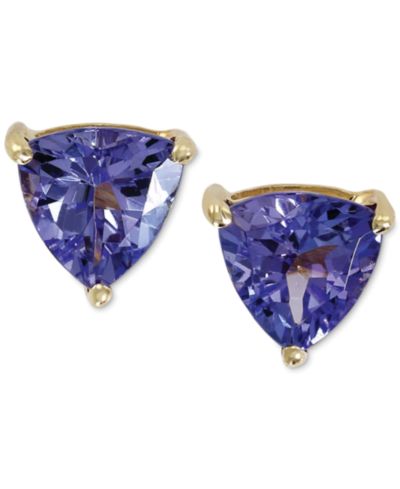 Серьги-гвоздики EFFY® Tanzanite, 14k Gold (1 ct. t.w.)