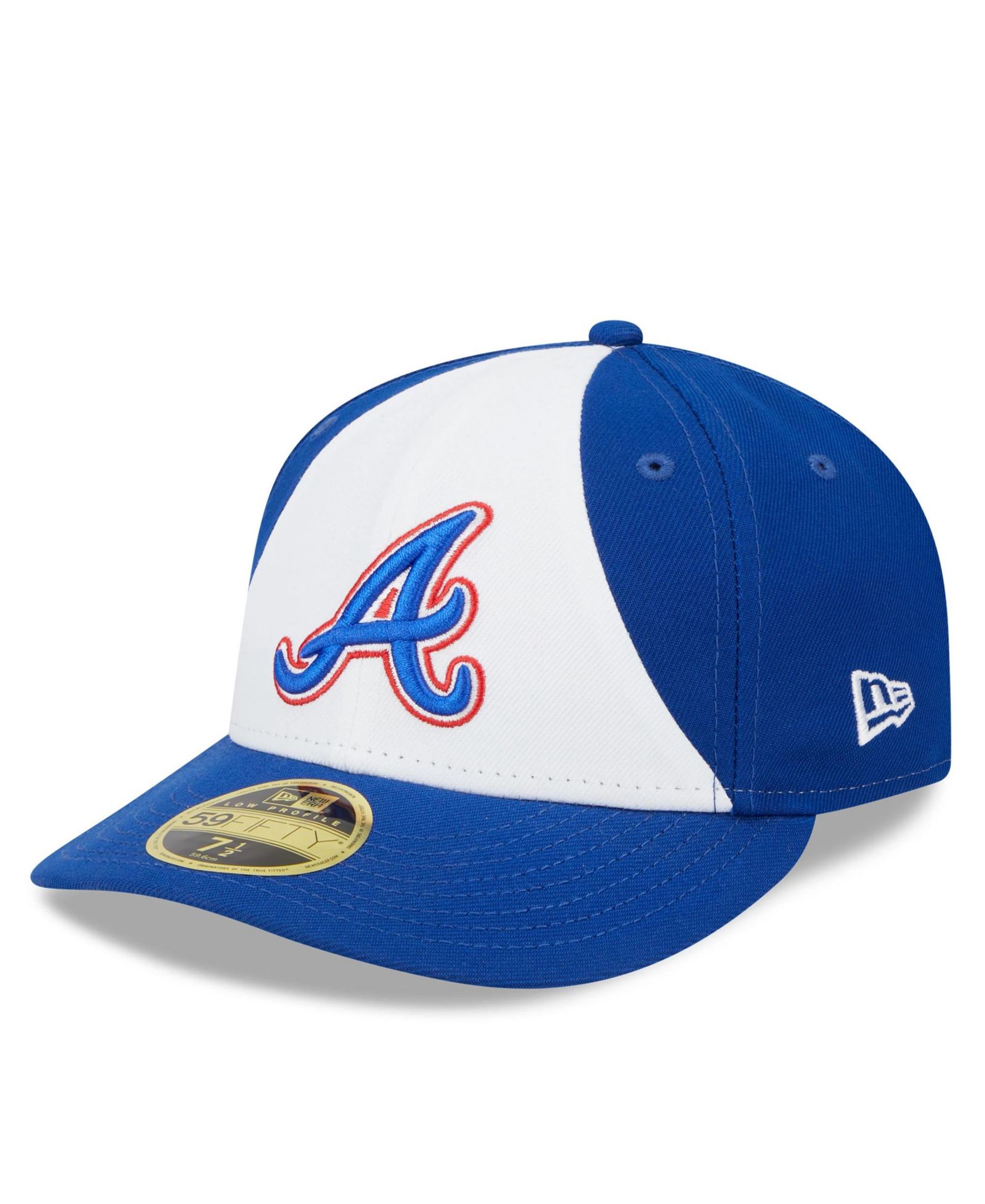 New Era мужская кепка 59FIFTY Atlanta Braves City Connect, белая и королевская синяя