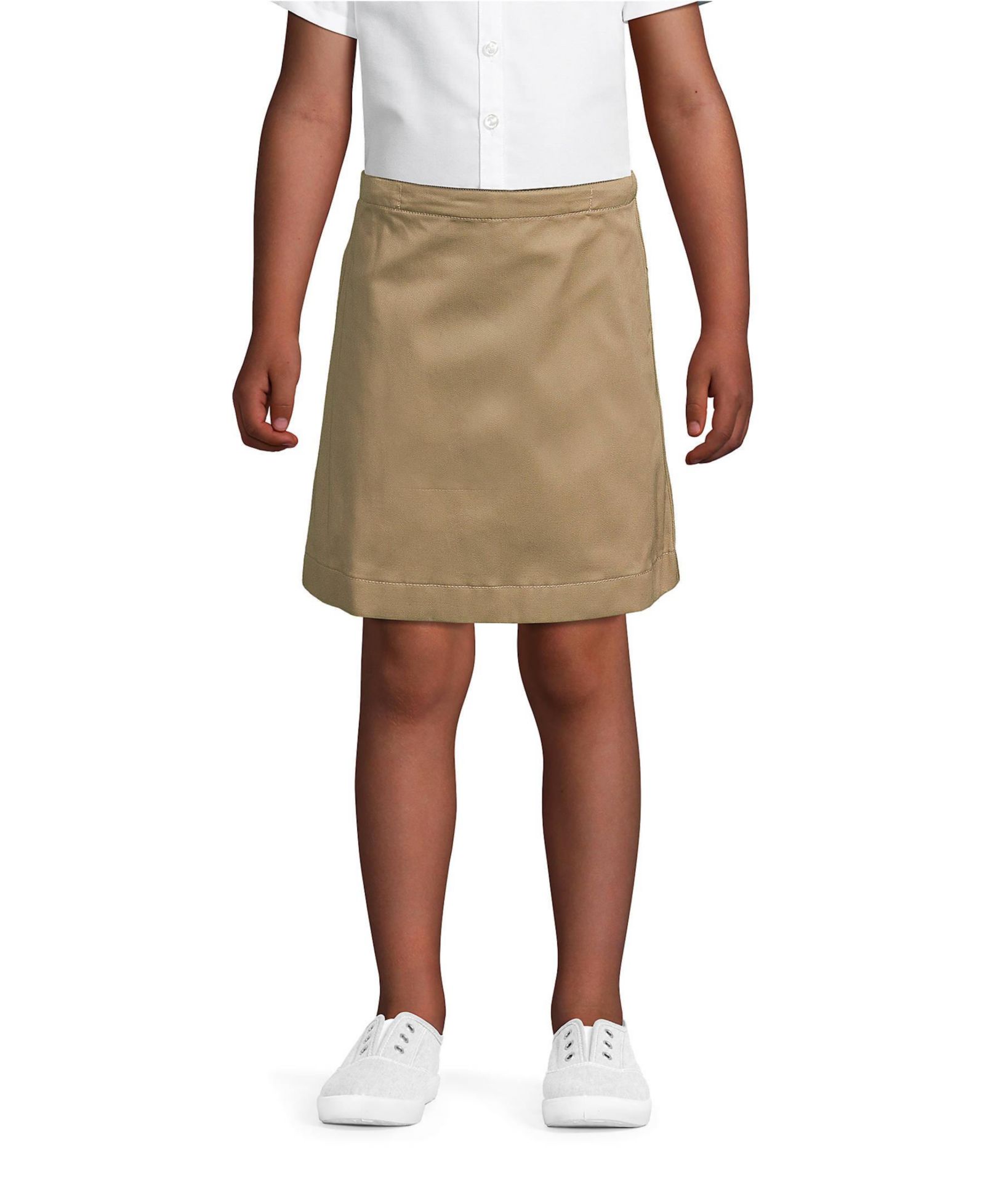 Детская школьная юбка-шорты Lands' End Plus Blend Chino