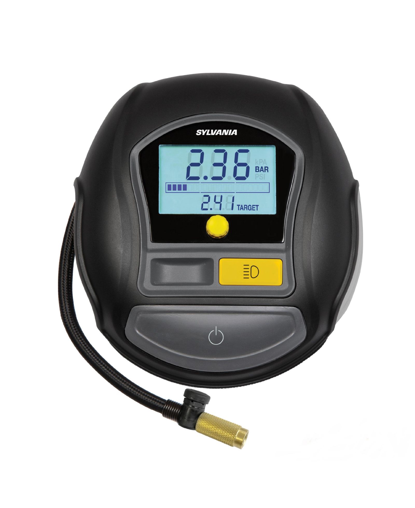 Sylvania Rapid Portable Tire Inflator with Digital Display and LED Work Light