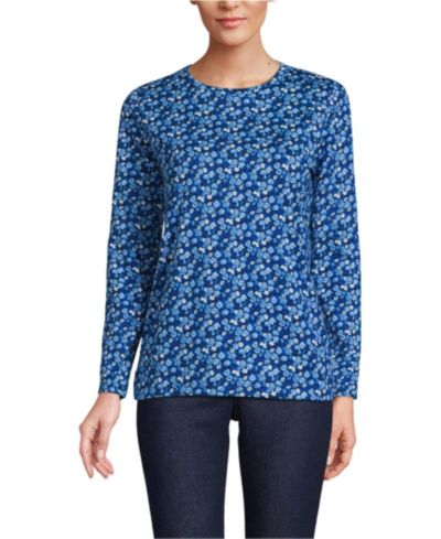 Deep sea/blue ditsy floral