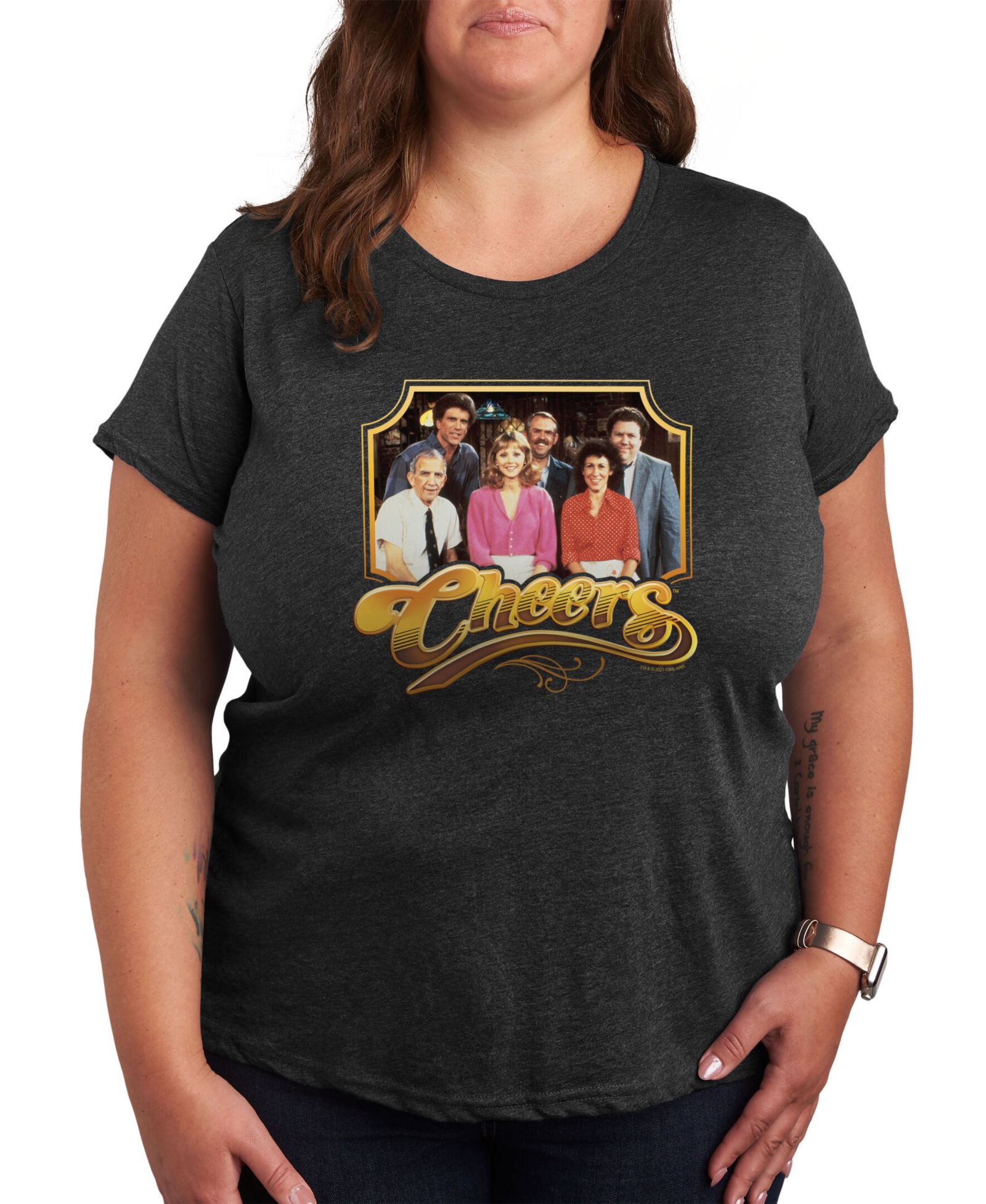 Мужская футболка Hybrid Apparel Trendy Plus Size с графикой NBC Cheers