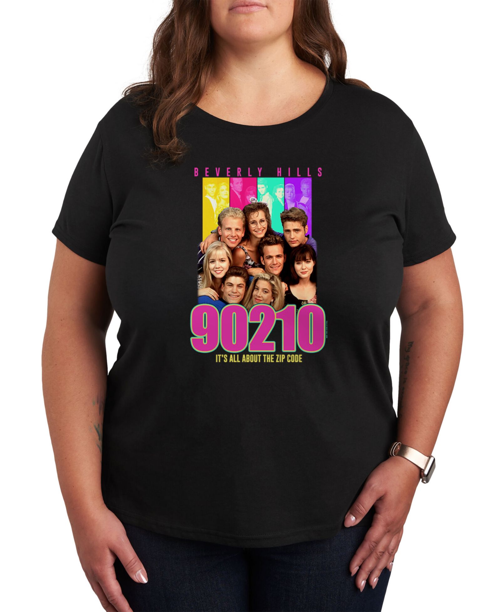 Hybrid Apparel Trendy Plus Size футболка CBS 90210 Graphic