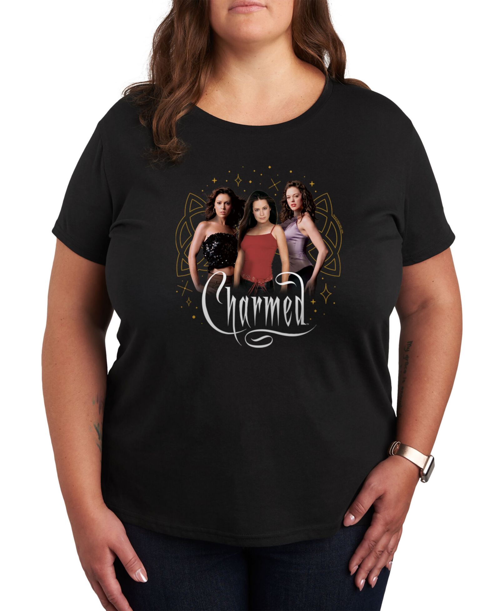 Графическая футболка Hybrid Apparel Trendy Plus Size The WB Charmed