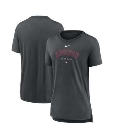 Nike Женская футболка Nike Heather Charcoal Houston Astros Authentic Collection Early Work Tri-Blend