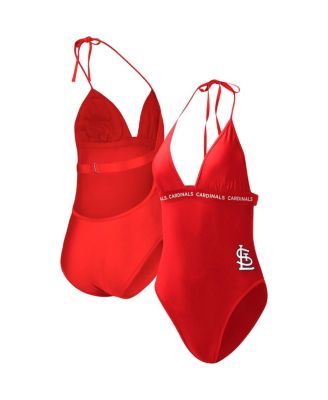 Женский слитный купальник G-III 4Her by Carl Banks Red St. Louis Cardinals Full Count One-Piece