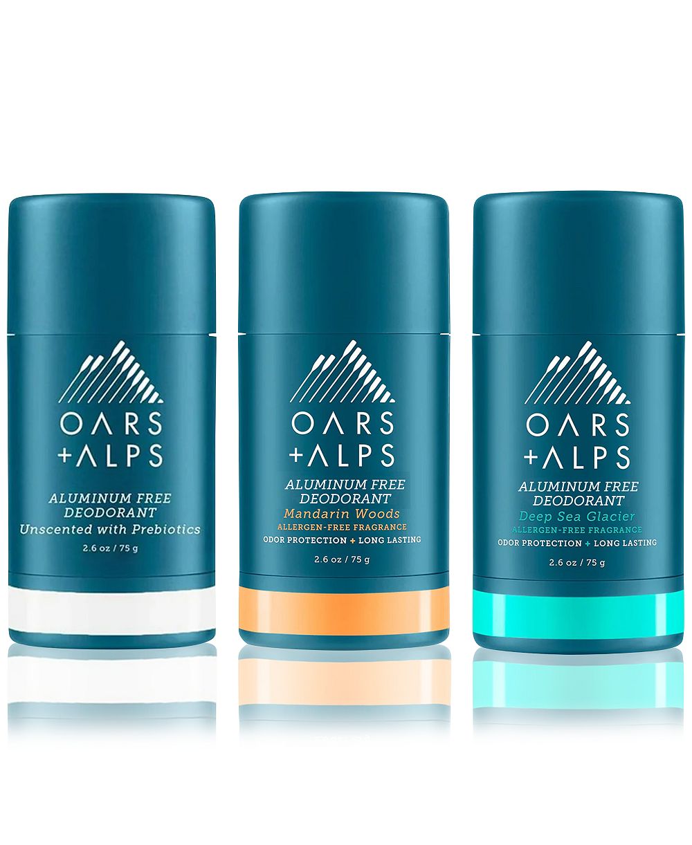Oars + Alps Набор дезодорантов без алюминия для чувствительной кожи, 3 шт.