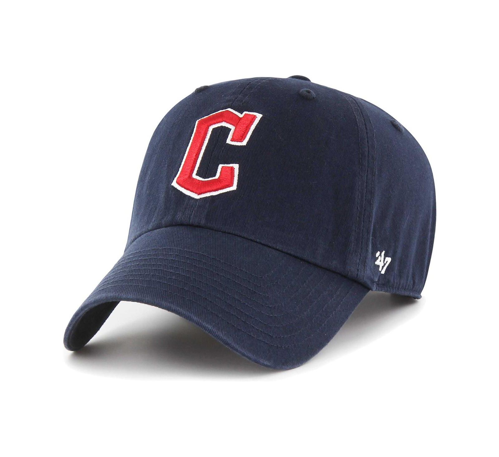 Мужская регулируемая кепка '47 Brand Navy Cleveland Guardians Clean Up