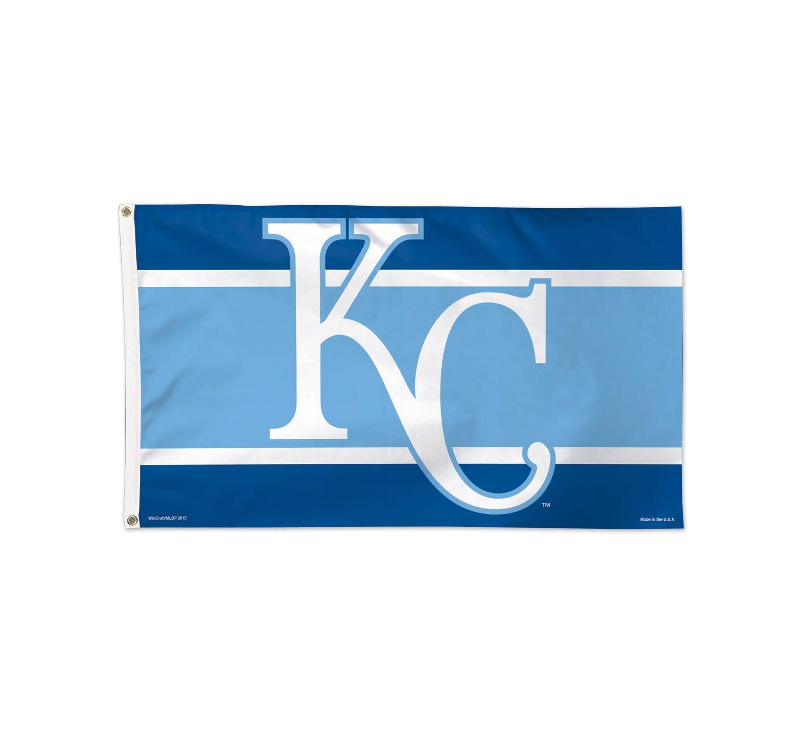Wincraft Kansas City Royals 3' x 5' Team Horizontal Stripe Deluxe Single-Sided Flag