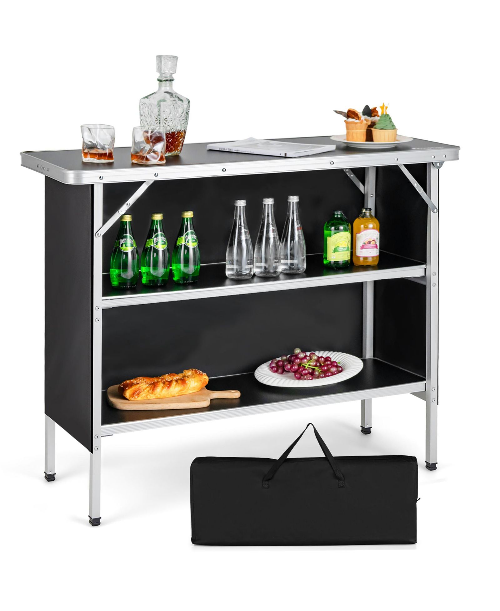 Folding Camping Table Aluminum Portable Picnic Table