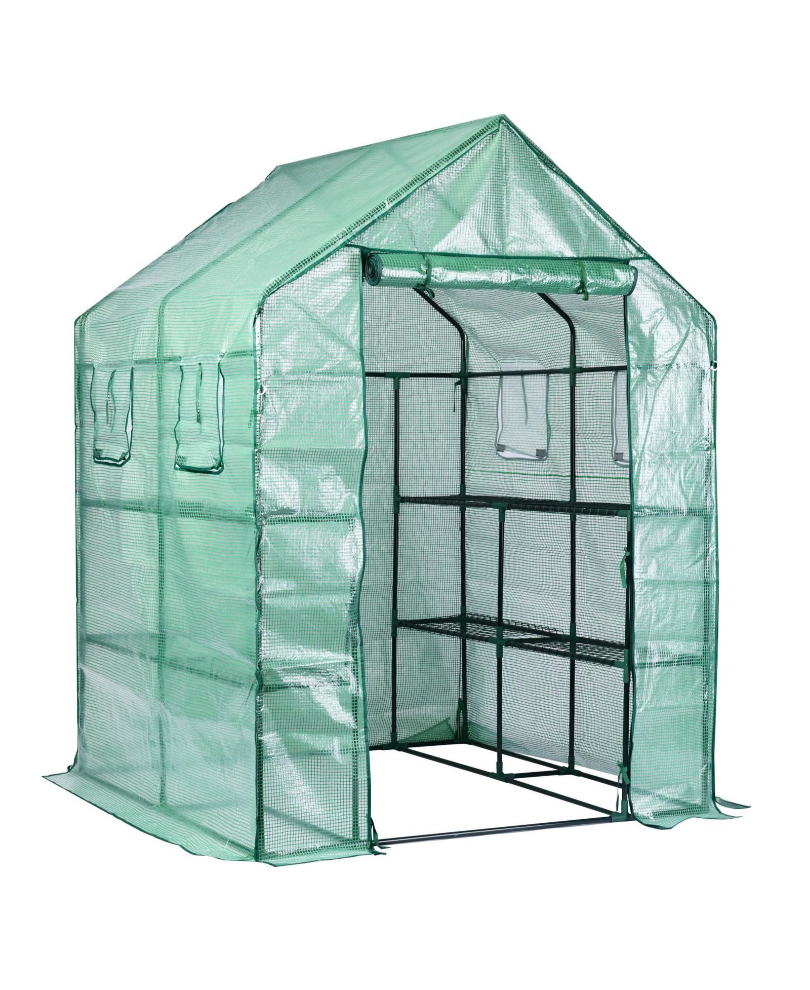 Пластиковая мини-теплица Garden Elements для рассады, зеленая, 77 x 56 x 56 In