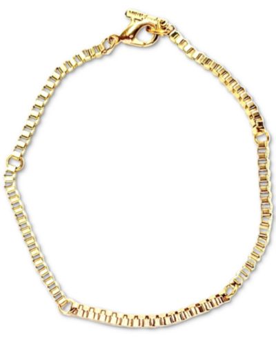 Браслет MINU Jewels Gold-Tone Box Chain Flex