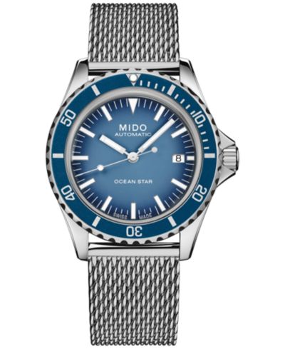 Мужские часы Mido Ocean Star Tribute с автоматическим механизмом и стальным браслетом 41mm