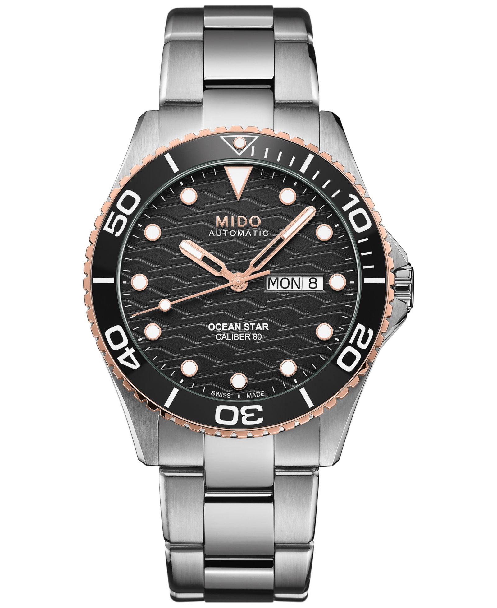 Часы Mido Unisex Swiss Automatic Ocean Star 200 Stainless Steel Bracelet 44mm