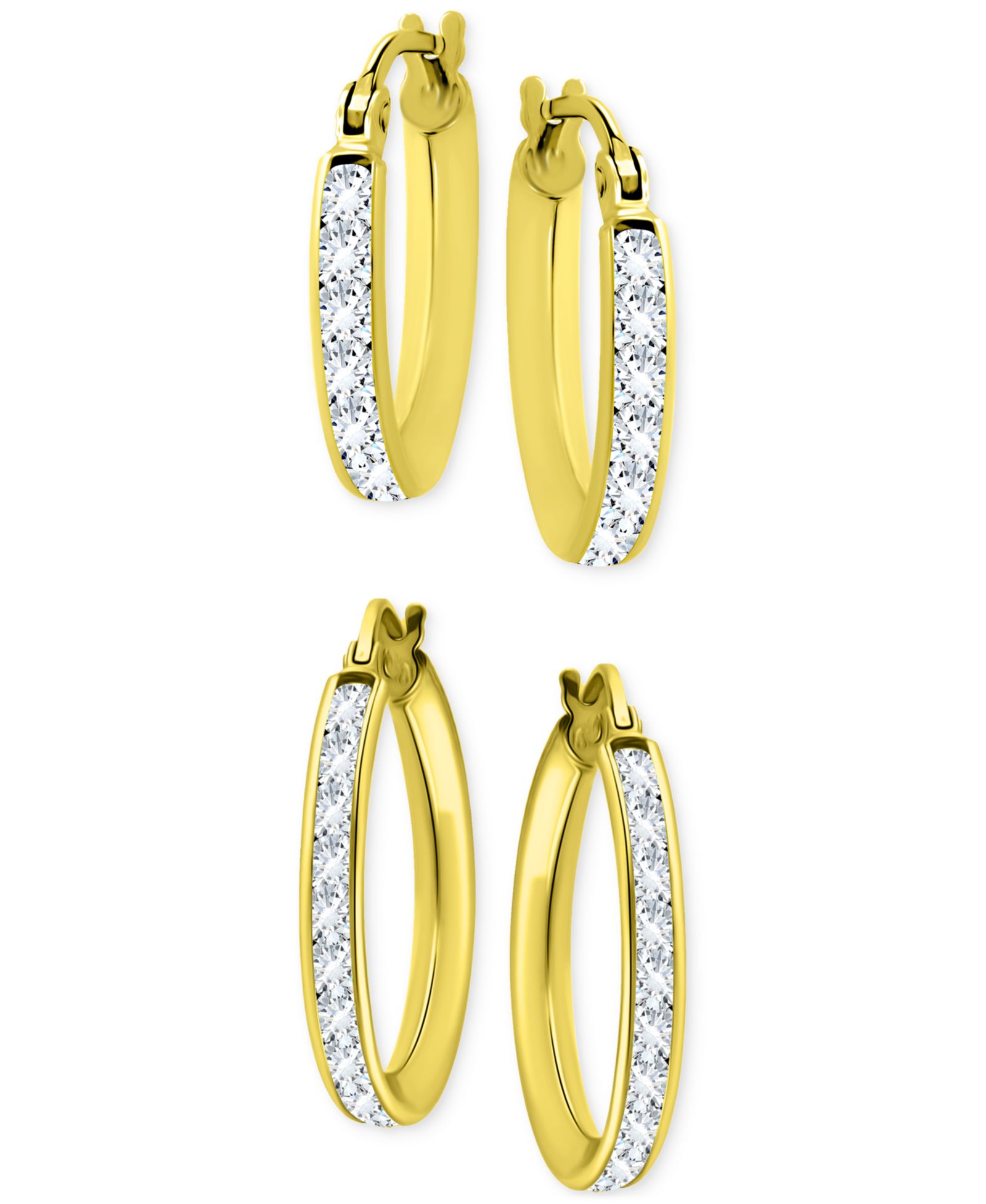 Серьги-кольца Giani Bernini Cubic Zirconia, 2 шт.