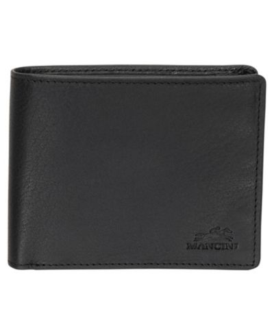 Mancini Men's Buffalo RFID Secure Left Wing Billfold Wallet