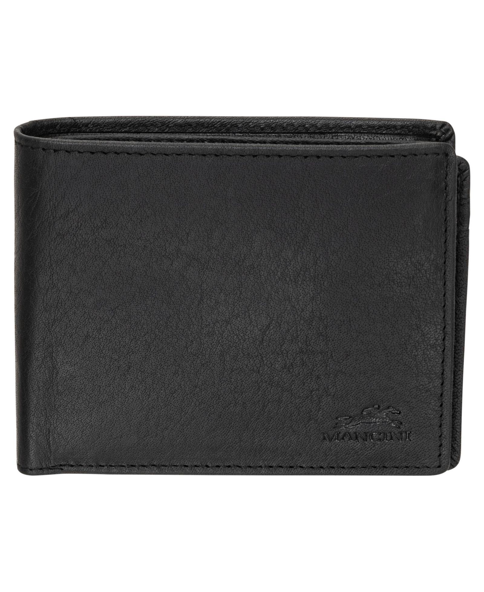 Mancini Мужской кошелек Buffalo RFID Secure Center Wing с карманом для монет