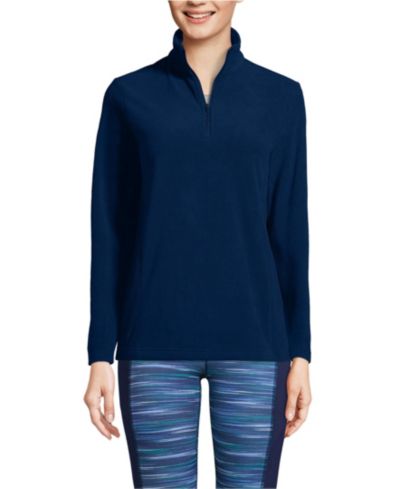 Lands' End Женский Anyweather Fleece Quarter Zip Pullover