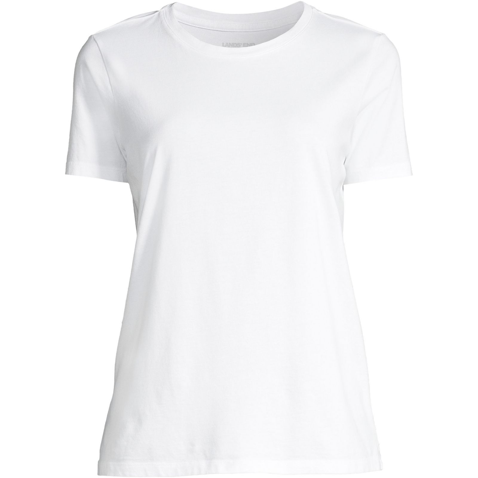 Lands' End Women's Supima Cotton Crew Neck T-Shirt