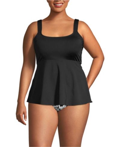Lands' End Plus Size майка-танкини с регулируемым вырезом