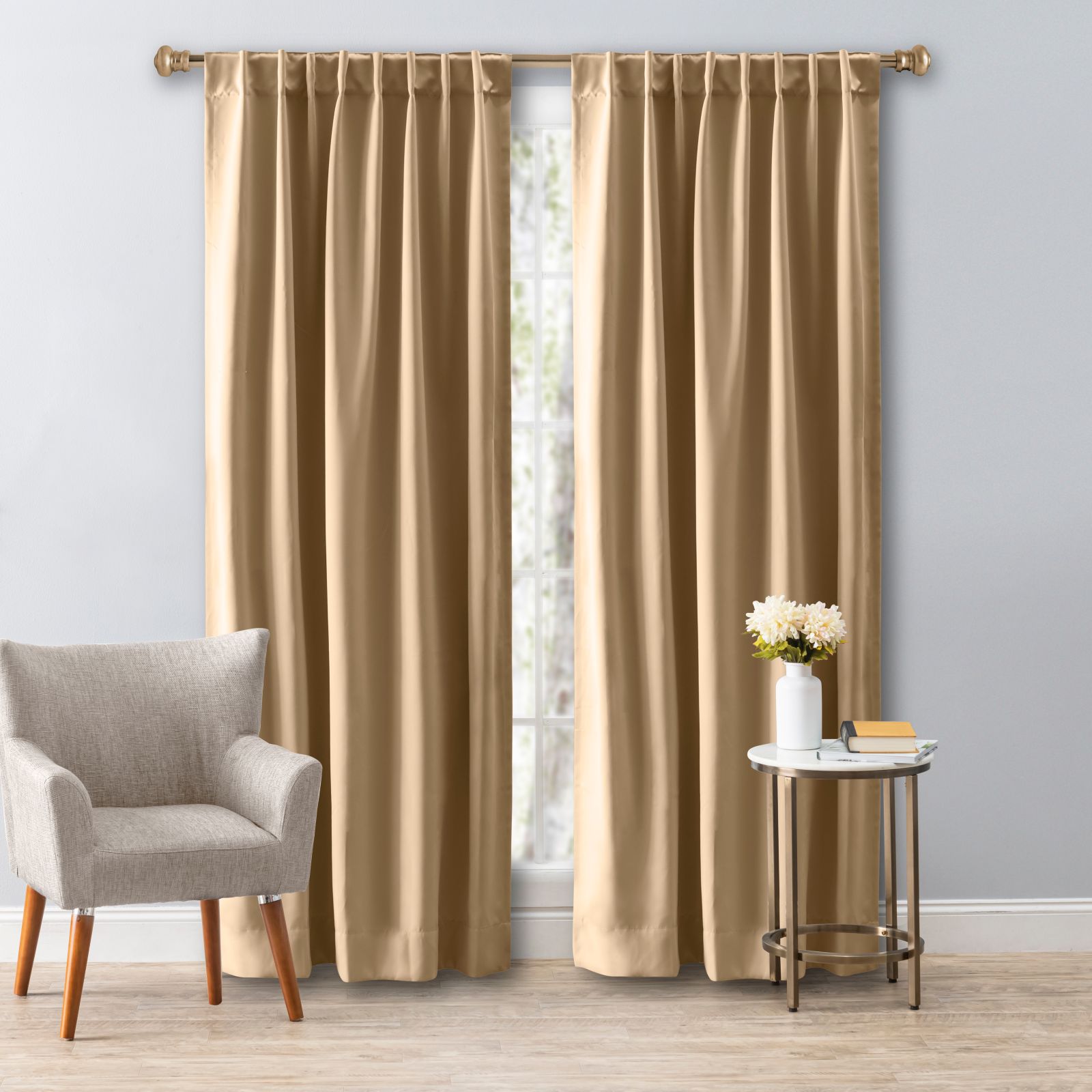 Ricardo Ultimate Black-Out 2-Way Pocket Curtain Panel 56"W x 72"L