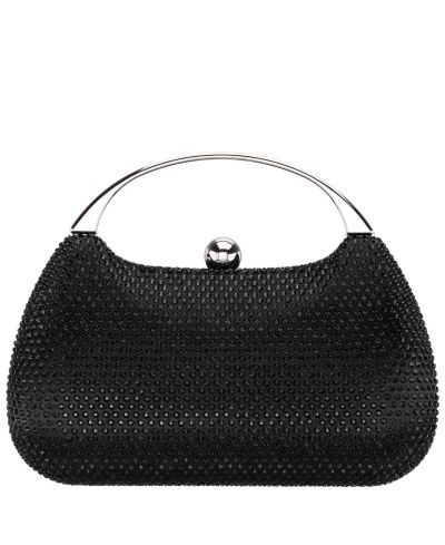 Nina вечерний клатч Nina Crystal Minaudiere с металлической ручкой