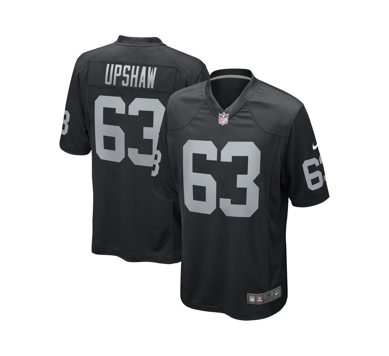 Men's Nike Gene Upshaw Black Las Vegas Raiders Game Retired Player Jersey