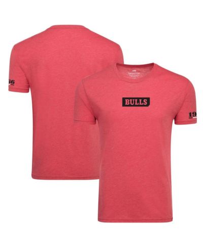 Мужская и женская футболка Sportiqe Red Chicago Bulls 1966 Collection Tri-Blend