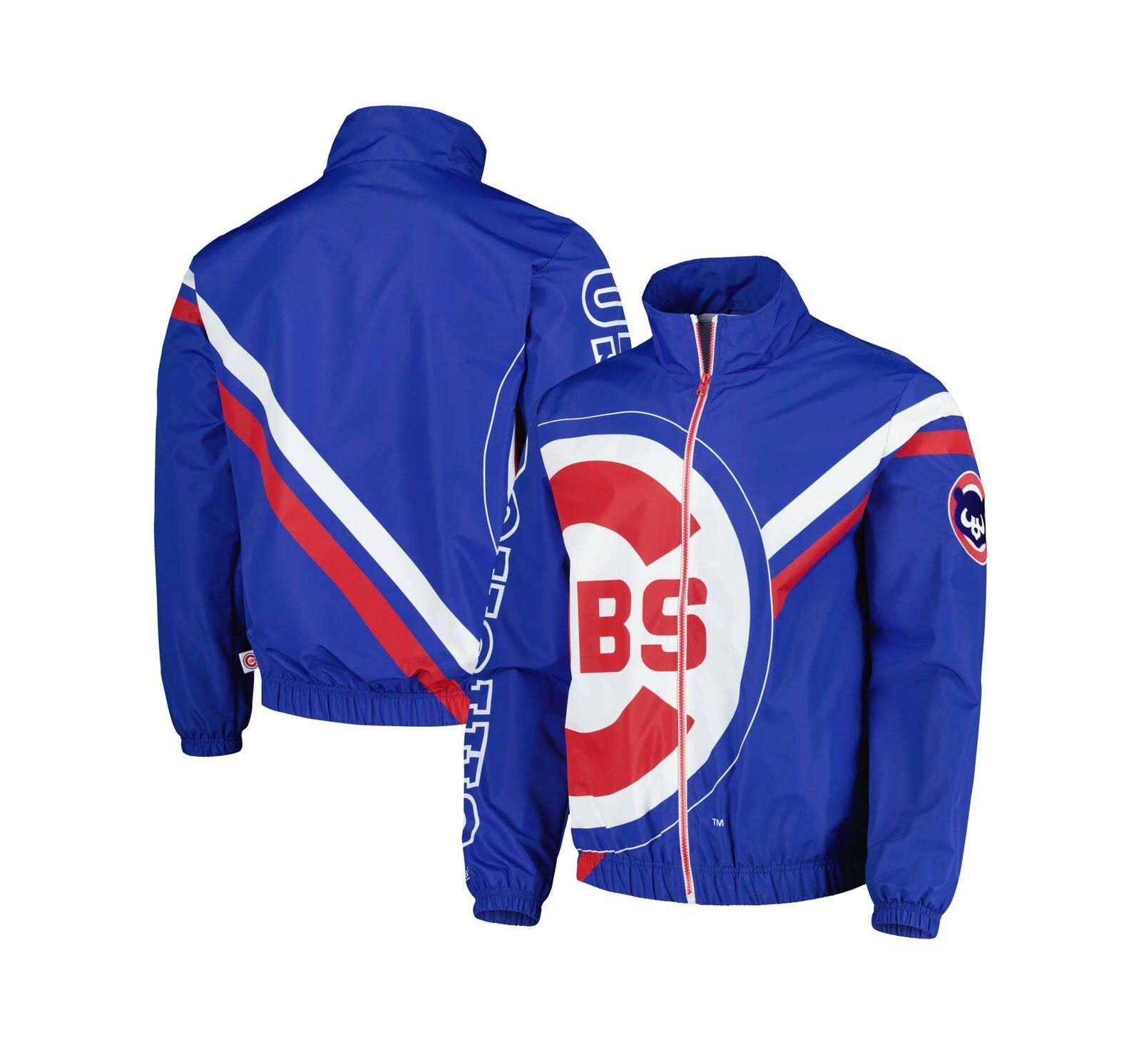 Мужская куртка Mitchell & Ness Chicago Cubs Exploded Logo Warm Up Full-Zip
