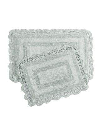 Комплект из 2-х ковриков для ванной Laura Ashley Crochet Reversible Cotton